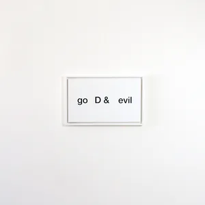 odd, 30cm x 50cm, acrylic on canvas, vinyl letters, framed, ©2015
