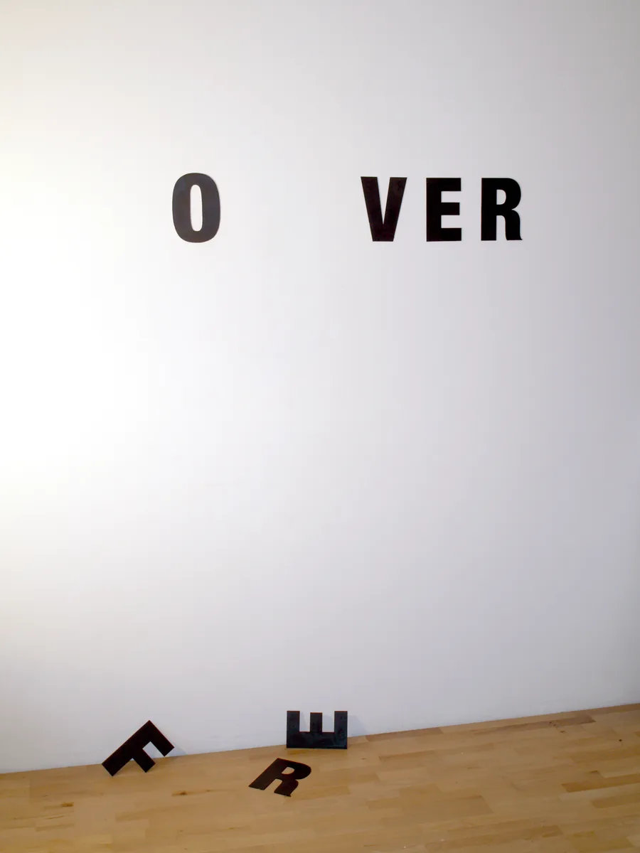 nothing lasts forever, text-installation, dimensions variable, ©2012
