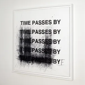 bye, 50cm x 50cm, acrylic and permanent marker on canvas, ©2012