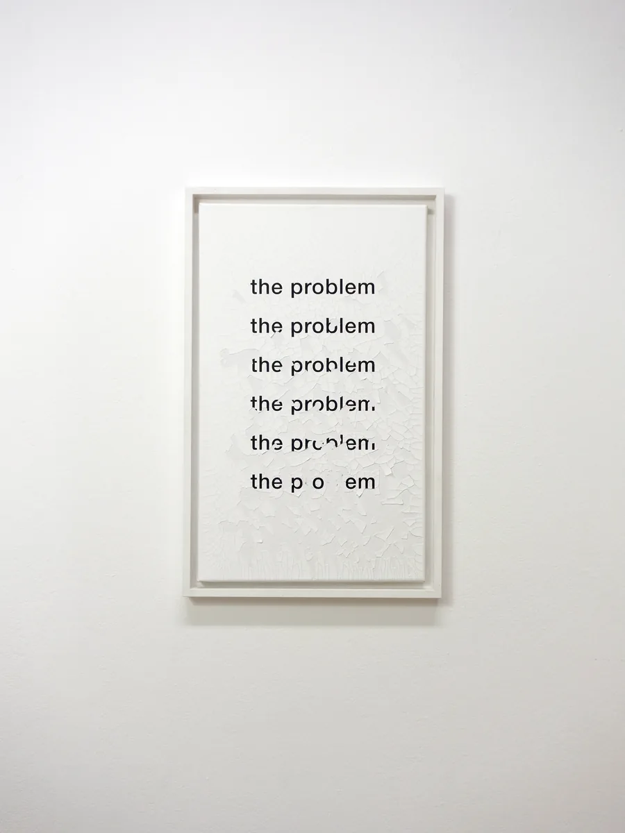 the solution, 30cm x 50cm, acrylic & dispersion paint on canvas, framed, © 2020