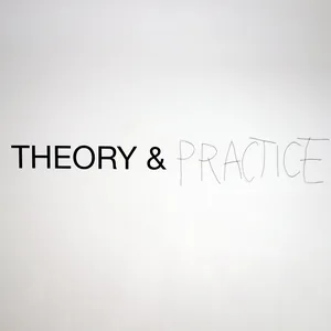 theory & practice, text-installation, dimensions variable, ©2020