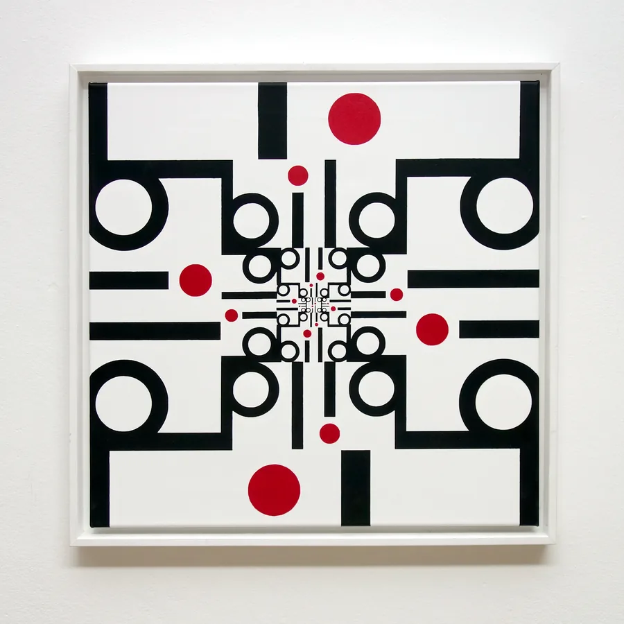 bild bild, 50cm x 50cm, acrylic on canvas, framed, © 2020