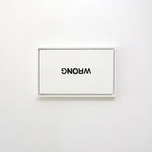 no, 30cm x 50cm, oil on canvas, framed, ©2014/2018