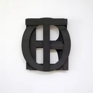 (sticking) TOGETHER, text-installation with wooden letters, height: 50cm, ©2018