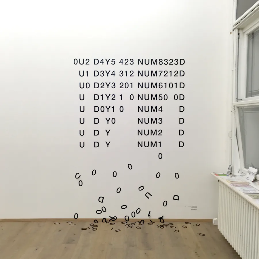 our days are numbered, text-installation, dimensions variable, ©2015/2017