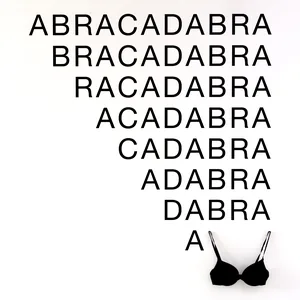 a bra, text-installation with bra, ©2011/2016