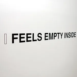 empty inside, text-installation, dimensions variable, ©2016