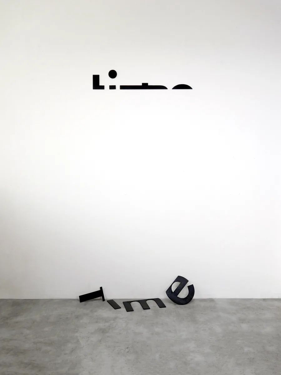 lifetime, text-installation with wooden letters, dimensions variable, ©2023
