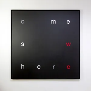 somewhere, 145cm x 145cm, acrylic on canvas, framed, ©2010/2024