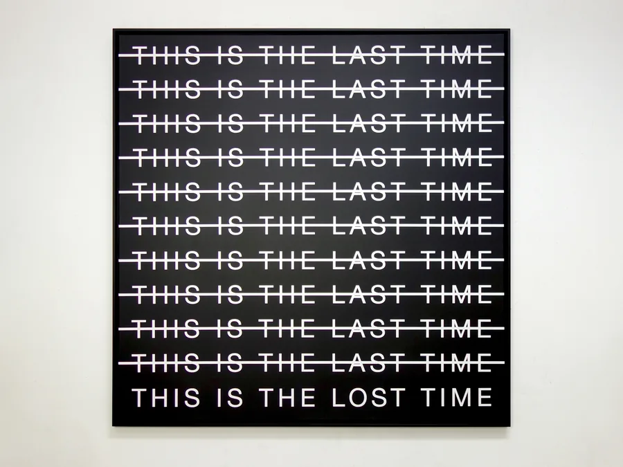 the lost time, 145cm x 145cm, acrylic on canvas, framed, ©2023