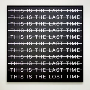 the lost time, 145cm x 145cm, acrylic on canvas, framed, ©2023