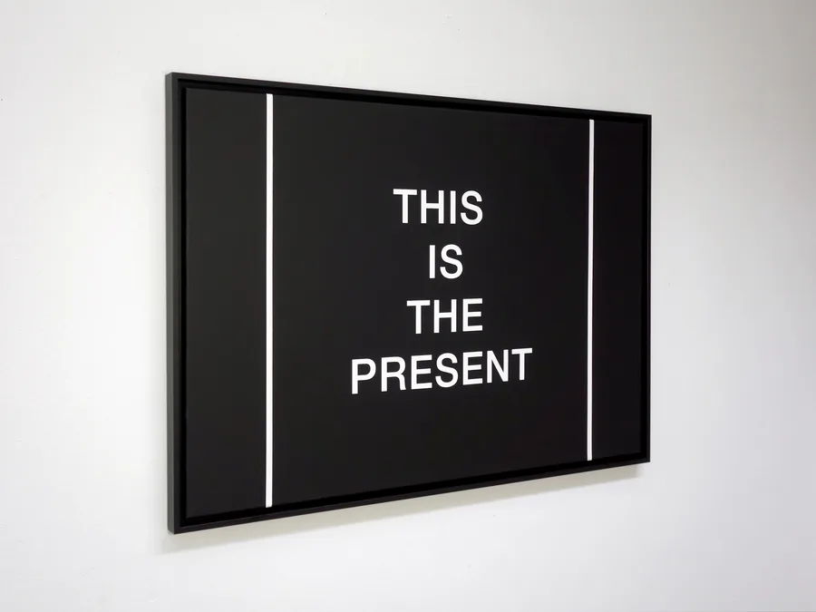the present is a present, seen from the side