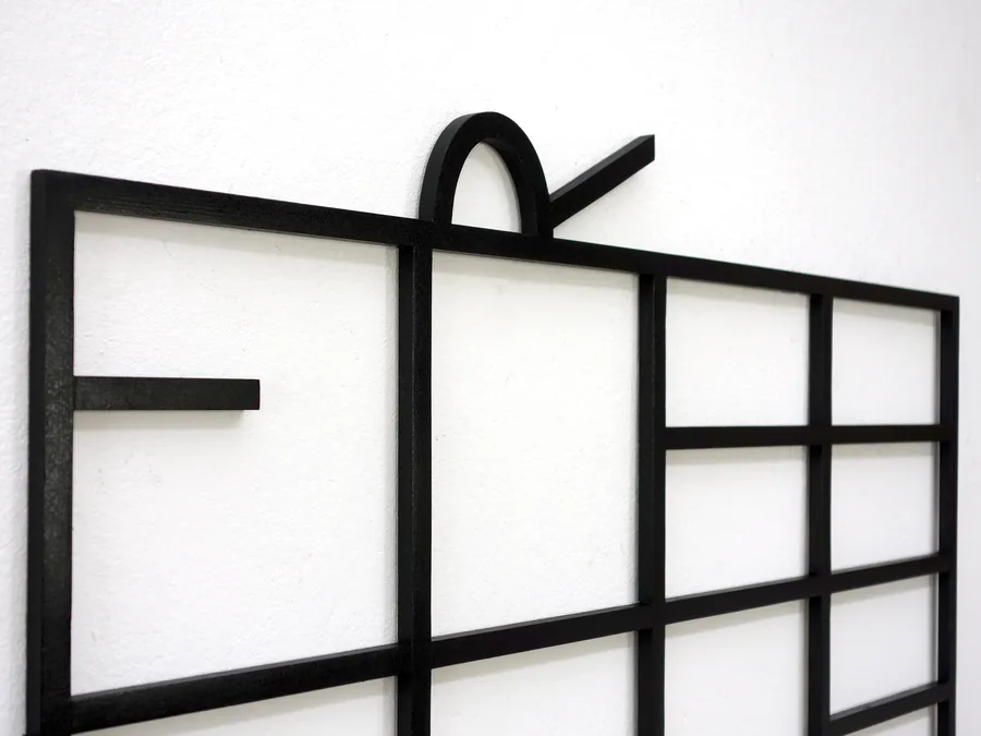 paradox of freedom, detail, the bars seen from the side