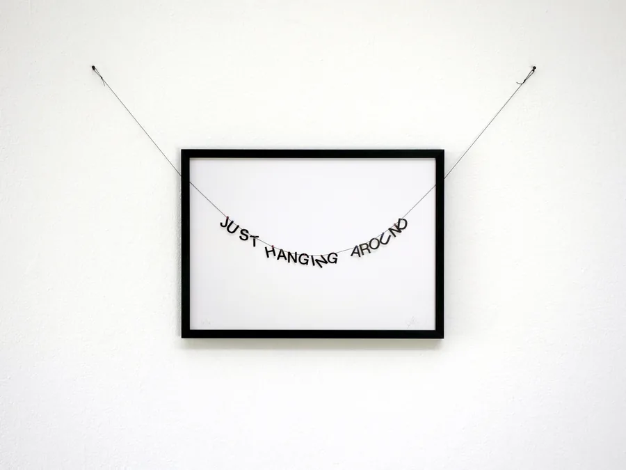 just hanging around, digital photo print on 400 g/m2 paper, adapted frame with black metal rim, limited edition of 10 + 1 A.P., ©2022