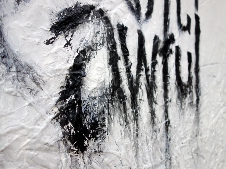 how quickly things can change III, detail, the words running into each other