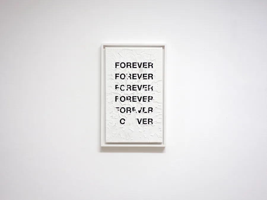 nothing lasts forever, 30cm x 50cm, acrylic & dispersion paint on canvas, framed, ©2021