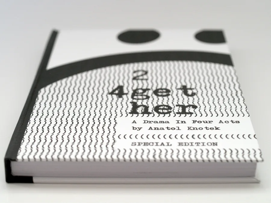 2 4get her, the special edition with its black cloth spine