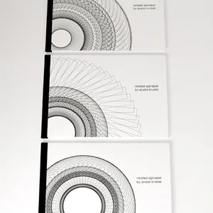rotated alphabet, handmade book, 26 pages, 25 x 18 cm, sewn bindings, hardcover, limited edition of 26 pieces;, © 2014, , each book has a different cover, dedicated to one letter of the alphabet., , please contact me, if you are interesting in purchasing this book.