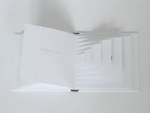 wachsein, the pages of different sizes forming a tunnel