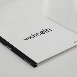 wachsein, »wachsein« is a handmade book including one poem in german language on 12 pages of differing sizes., limited edition of 50 pieces, hardcover, 13 x 13 cm, hand-bound, numbered and signed, ©2013, , please contact me, if you are interesting in purchasing this book.
