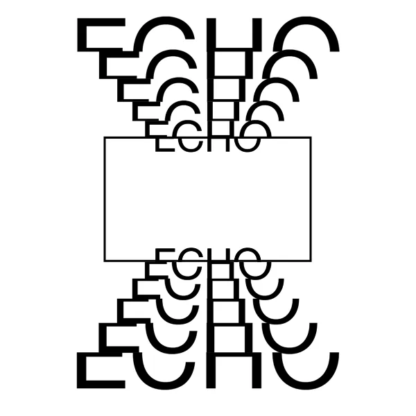 echo, concrete poetry, ©anatol knotek