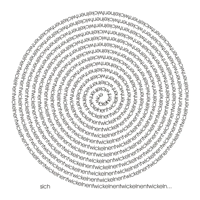 sich entwickeln, concrete poetry, ©anatol knotek