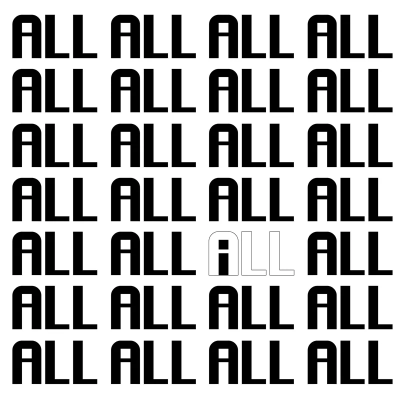 all individuals, concrete poetry, ©anatol knotek