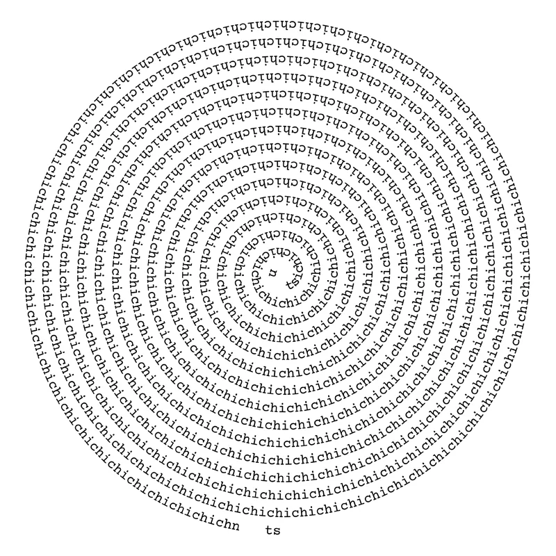 nichts, concrete poetry, ©anatol knotek