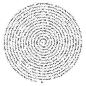 nichts, concrete poetry, ©anatol knotek
