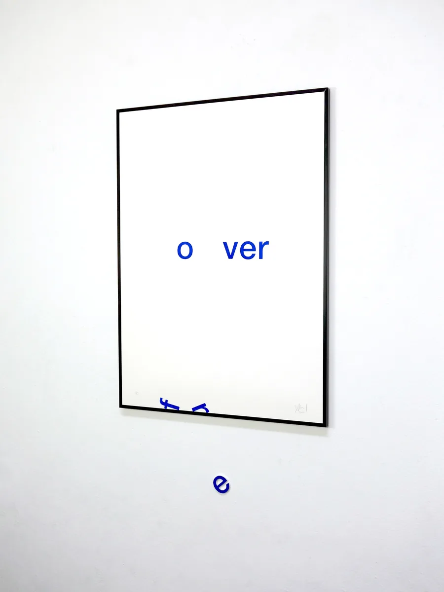 »nothing lasts forever« screen print, limited BLUE edition of 3