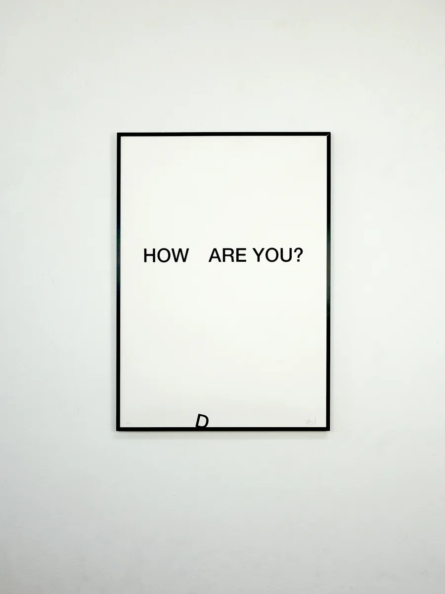 »what a question« screen print, limited edition of 20