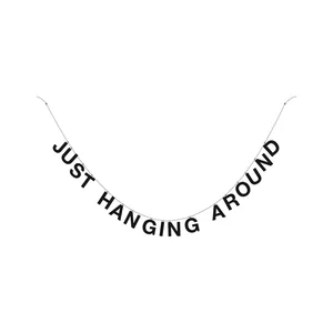 just hanging around, text animation
