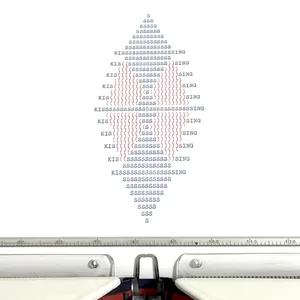 kissing, typewriter art, ©anatol knotek