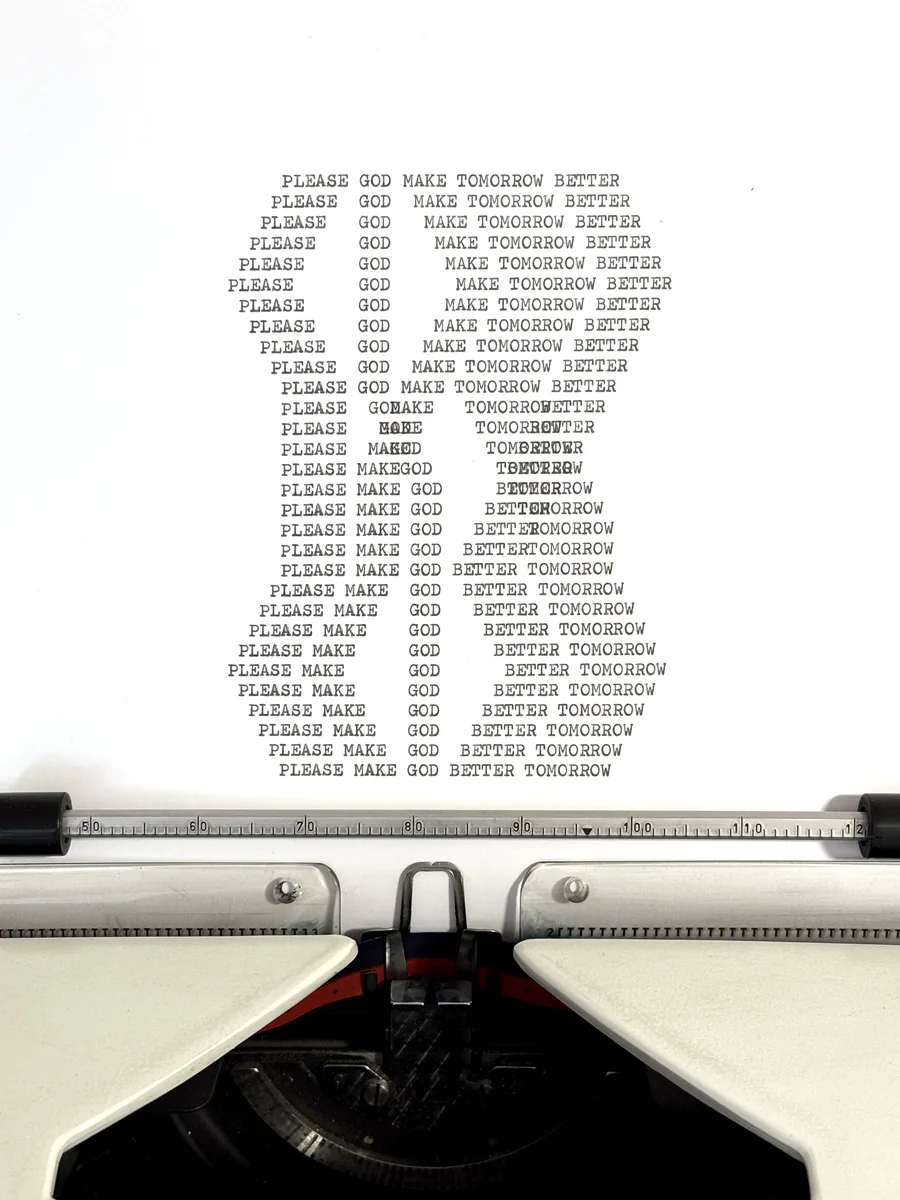 please, typewriter art, ©anatol knotek