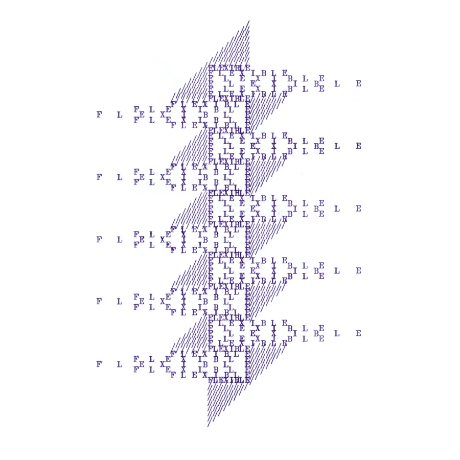 flexible, typewriter art, ©anatol knotek