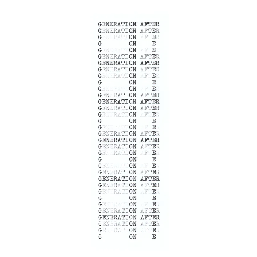 generation after generation, typewriter art, ©anatol knotek