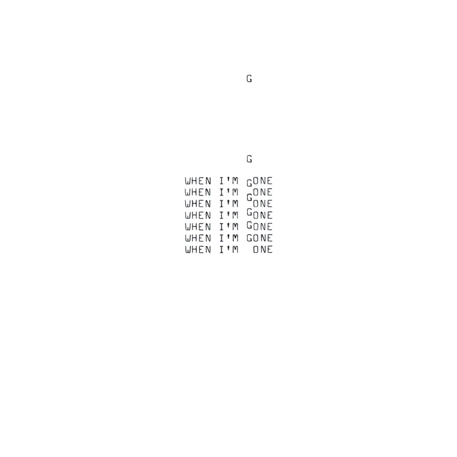 one, typewriter art, ©anatol knotek