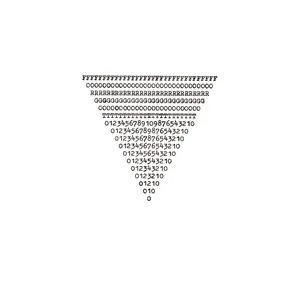 countdown, typewriter art, ©anatol knotek
