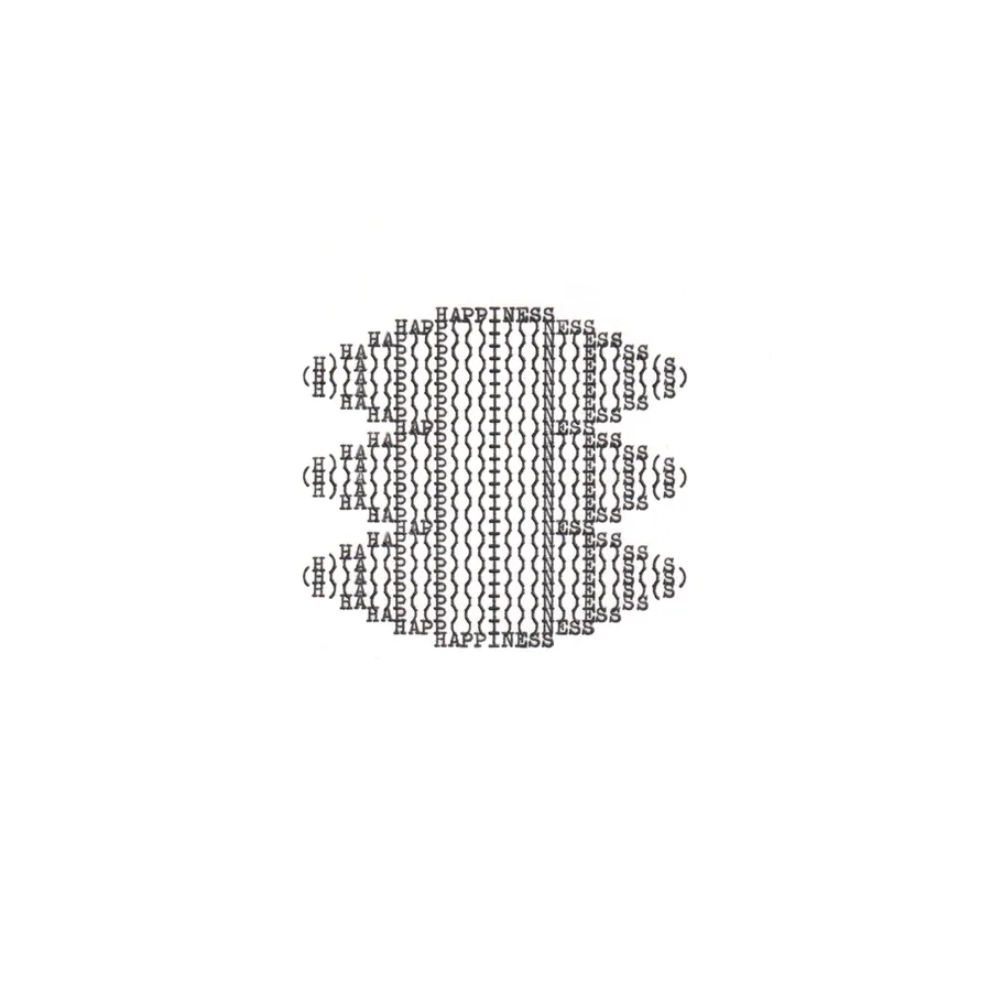 happIness, typewriter art, ©anatol knotek