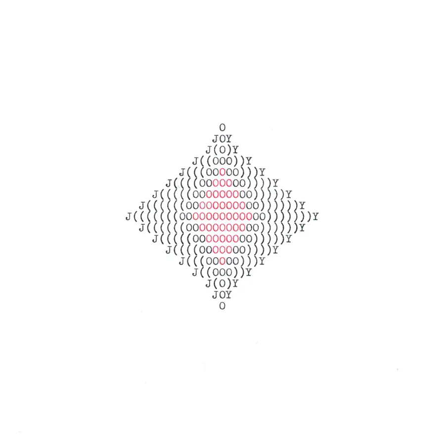 joy, typewriter art, ©anatol knotek