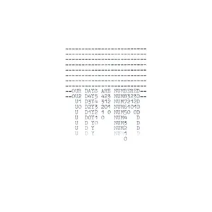our days are numbered, typewriter art, ©anatol knotek