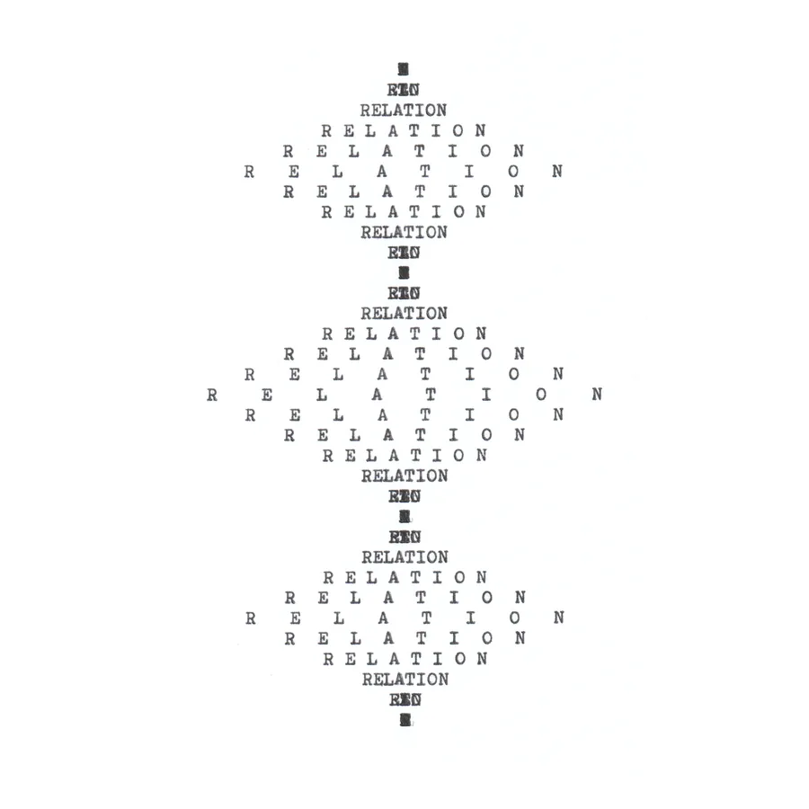 relation, typewriter art, ©anatol knotek