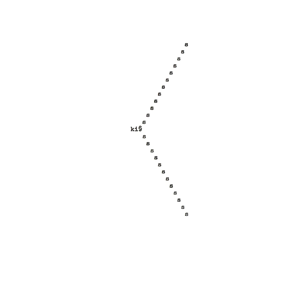 the kiss, typewriter art, ©anatol knotek