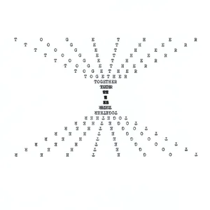together, typewriter art, ©anatol knotek