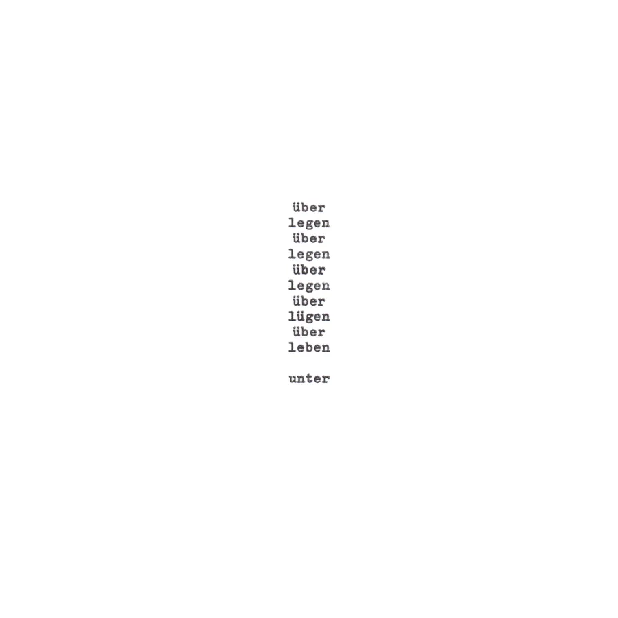 drunter und drüber, typewriter art, ©anatol knotek